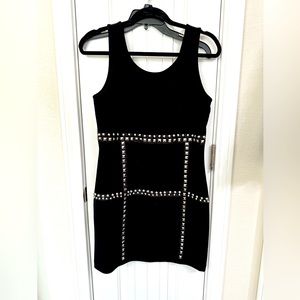 Black Studded Cocktail Dress